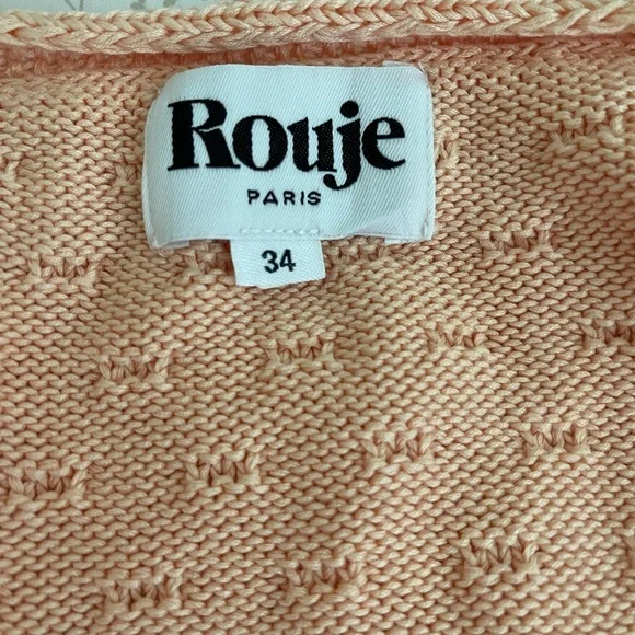 🌸🍊🧡ROUJE MAYA CARDIGAN • SIZE 34 - Picture 5 of 9